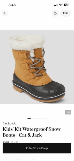 Cat & Jack Kids' Waterproof Snow Boots