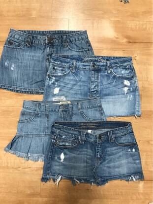 Assorted Blue Jean Skirts