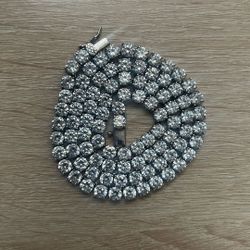 $190 OBO Moissanite Tennis Chain Necklace Link