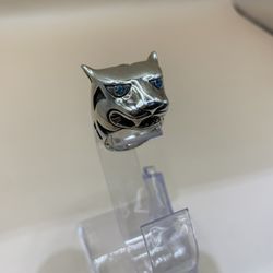 John Hardy Tigers Head Sterling Silver Ring, Size 7