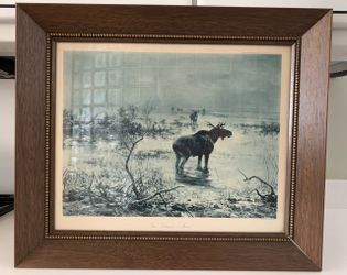 Framed Print by Polish Artist Alfred Kowalski - Im Litauer Moos