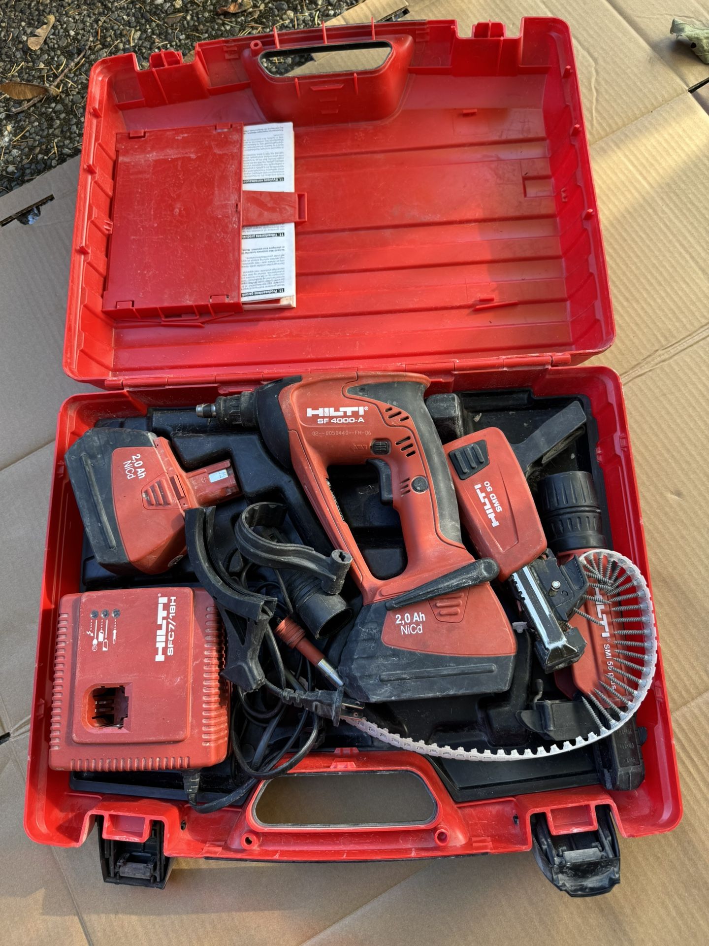 Hilti Sf 4000 A Drywall Screwdriver Screw Gun Cordless 18v Kit