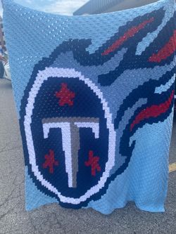 Titans Crocheted Blanket 60”x60”