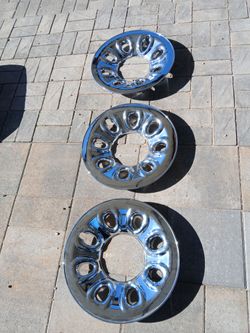 Chevy Chevrolet 17 inch wheel rim skins for "cookie" style
