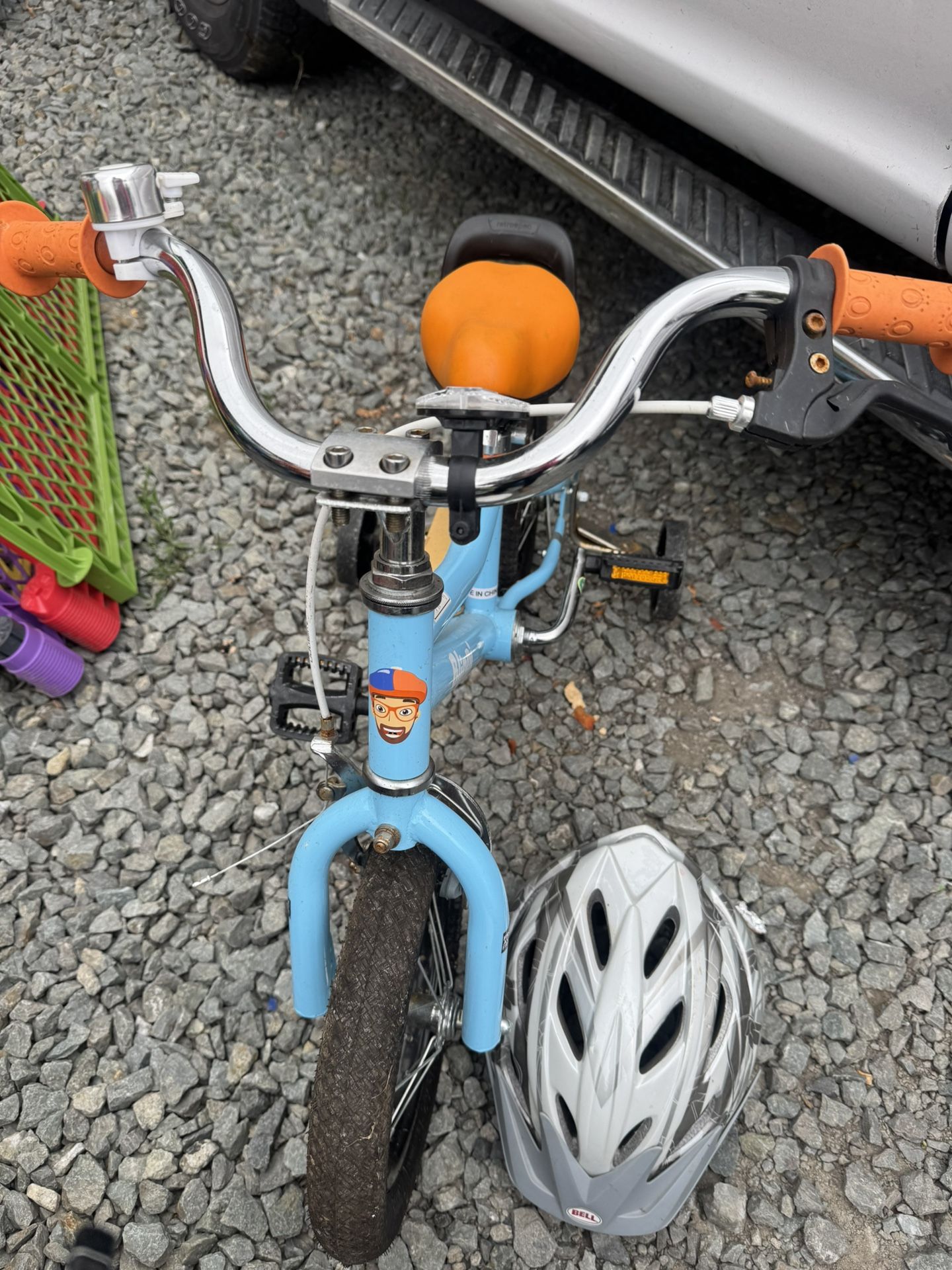 Kids Bike And Helmet Tons Of Fun For Children Outdoors
