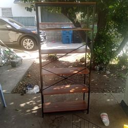 Shelf -6 Rows/ Great For Nick Nacks /Or Books ,DVDz