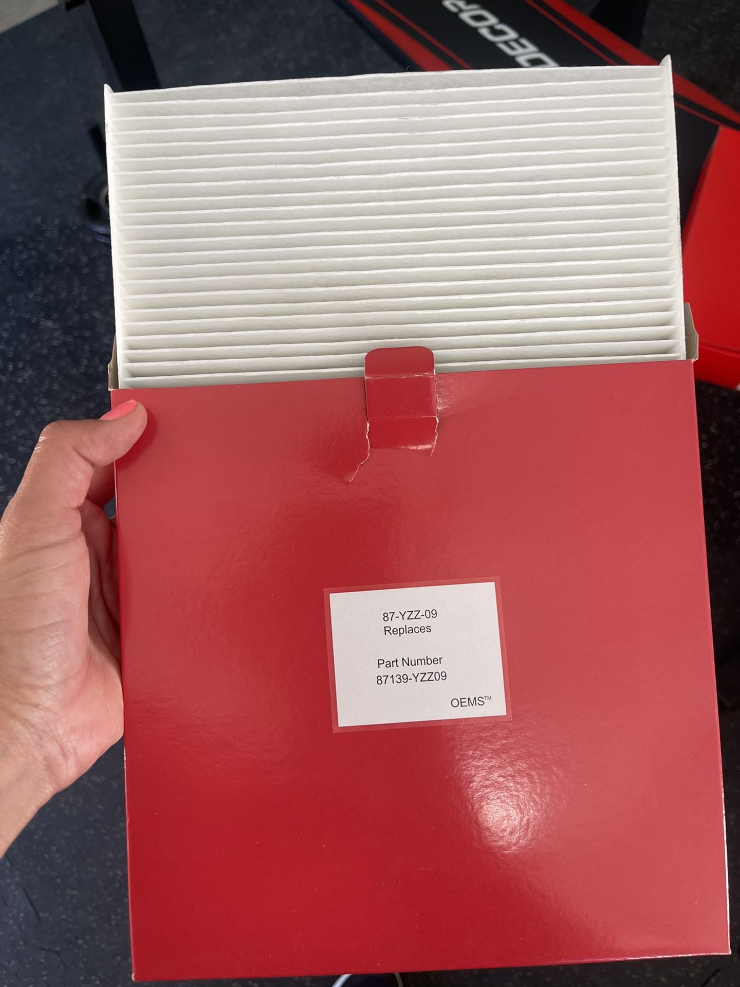 New Air Filter And Cabin Filter Toyota