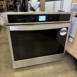 Single Wall Oven Whirlpool Steam Stainless Steel W 30” 