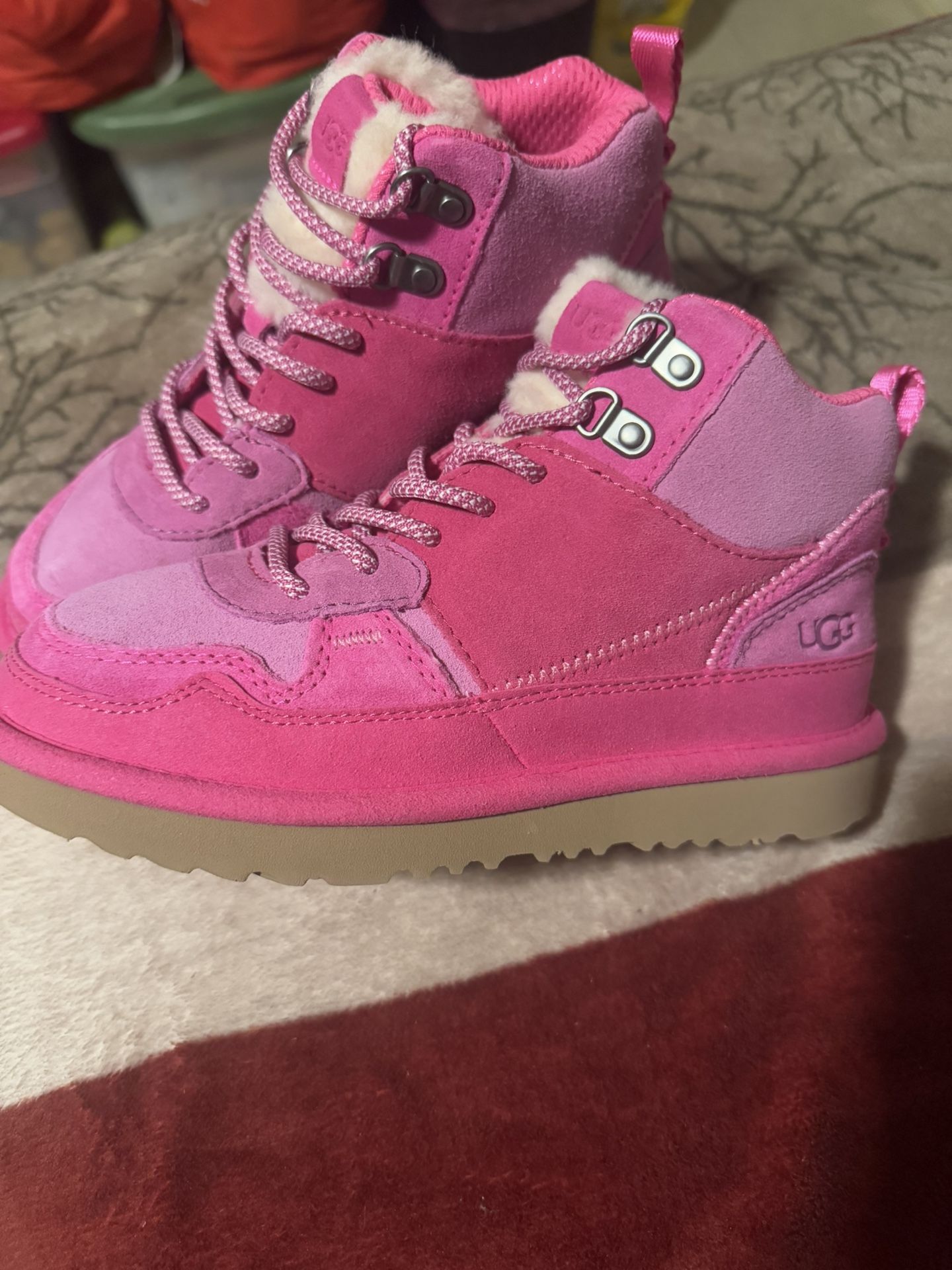 Size 4 Ugg Kids Winter Boots Pink