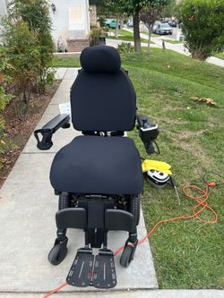 Quantum edge, three rehab power chair with seat, elevation, tilt, and more