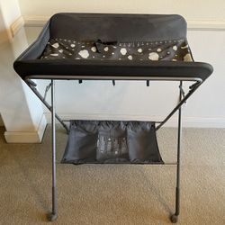 Foldable Changing Table, Adjustable Height 