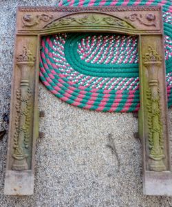 Antique Cast Iron Fireplace Surround 