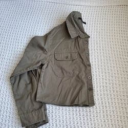 Cropped denim jacket