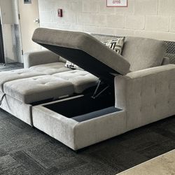 Grey Sleeper Couch New!!