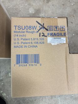 TOTO UniFit 14" Rough-In Adapter (TSU01W.14R) — New, fits Carlyle II/Carolina II/Vespin II