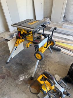 Cordless Dewalt job site saw