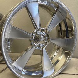 Intro Wheels Staggered 24x9 - 24x10 Staggered For Silverado / Gmc Sierra 6x139.7🔥🔥🔥🔥