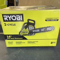 RYOBI 14 in. 37cc 2-Cycle Gas Chainsaw