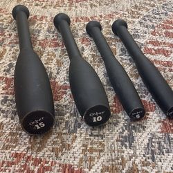 Indian Club Bells 15lbs, 10lbs, 5lbs Weights