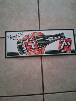 Vintage 7UP "Fresh Up" Advertising Sign