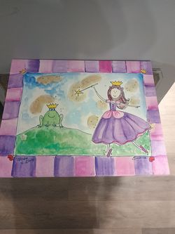 Wishes and kisses wall painting