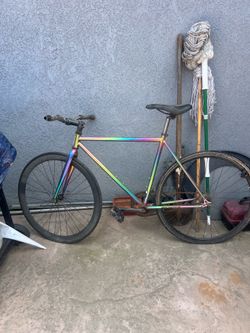 Rainbow Chrome Golden Cyle Fixie