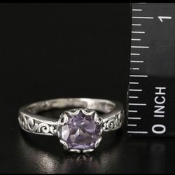 Beautiful Sterling Silver Amethyst Ring 💍