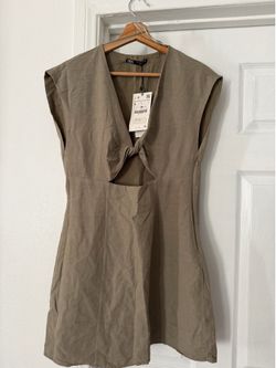 Zara front cut out mini dress (L)