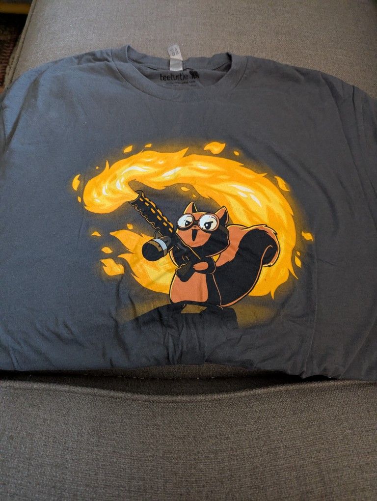 Pyromaniac Squirrel Size L For Charcoal Grey
