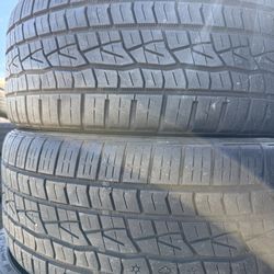 (2) 225/45R19 PAIR OF USED TIRES CONTINENTAL 65% LIFE !!