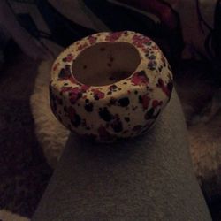 Vintage Mid-century Ashtray Glazed Ceramic