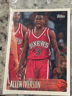 Rookie Allen Iverson Topps Philadelphia 76ers Basketball Card