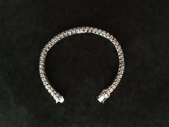 Sterling silver with cubic zirconia bracelet