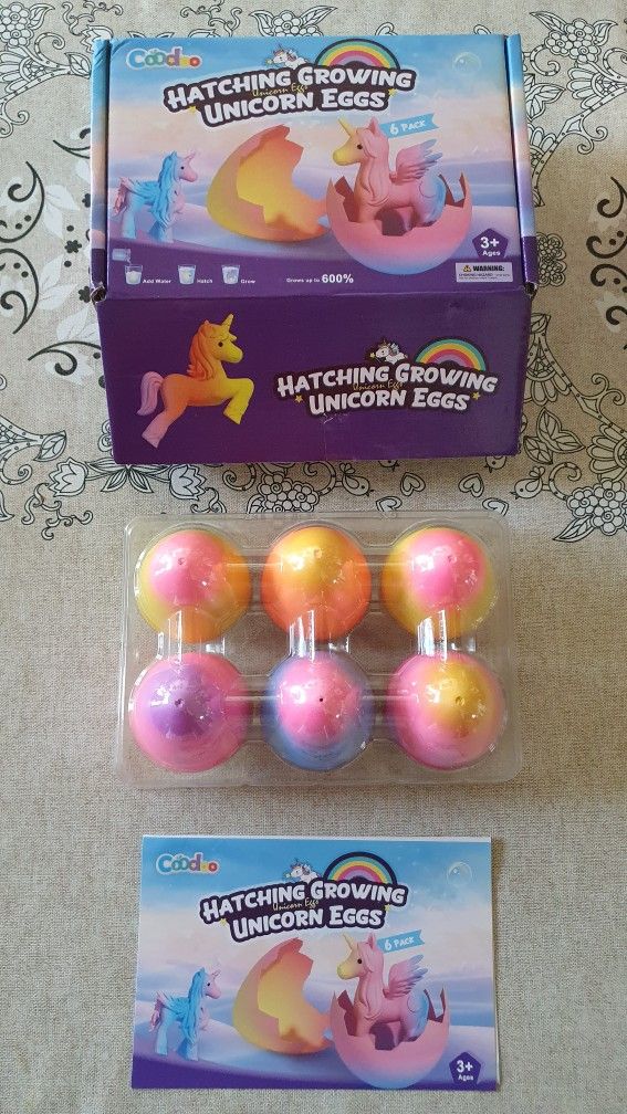 Unicorn Hatching Rainbow Eggs for Kids