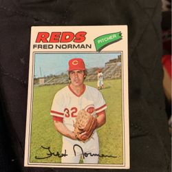 Baseball card vintage Fred Norman