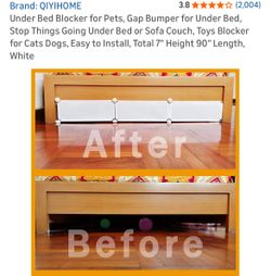 Under bed/couch- Gap blocker