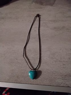Heart Shaped Turquoise Necklace 