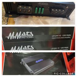 Mmats LS 1250.1 D mono Block Amplifier Powerful Amp New