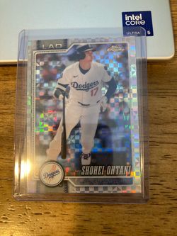 Shohei Ohtani Topps Chrome 2026 X-Fractor Dodgers Card