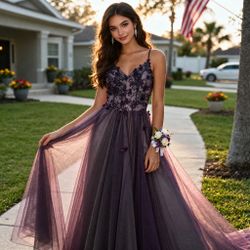Fairycore Whimsical Beaded Prom Dress Andrea & Leo Dress 