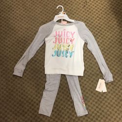 NWT Juicy Couture 2 pcs outfit set size 6X