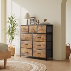 Fabric Dresser 9 Drawers