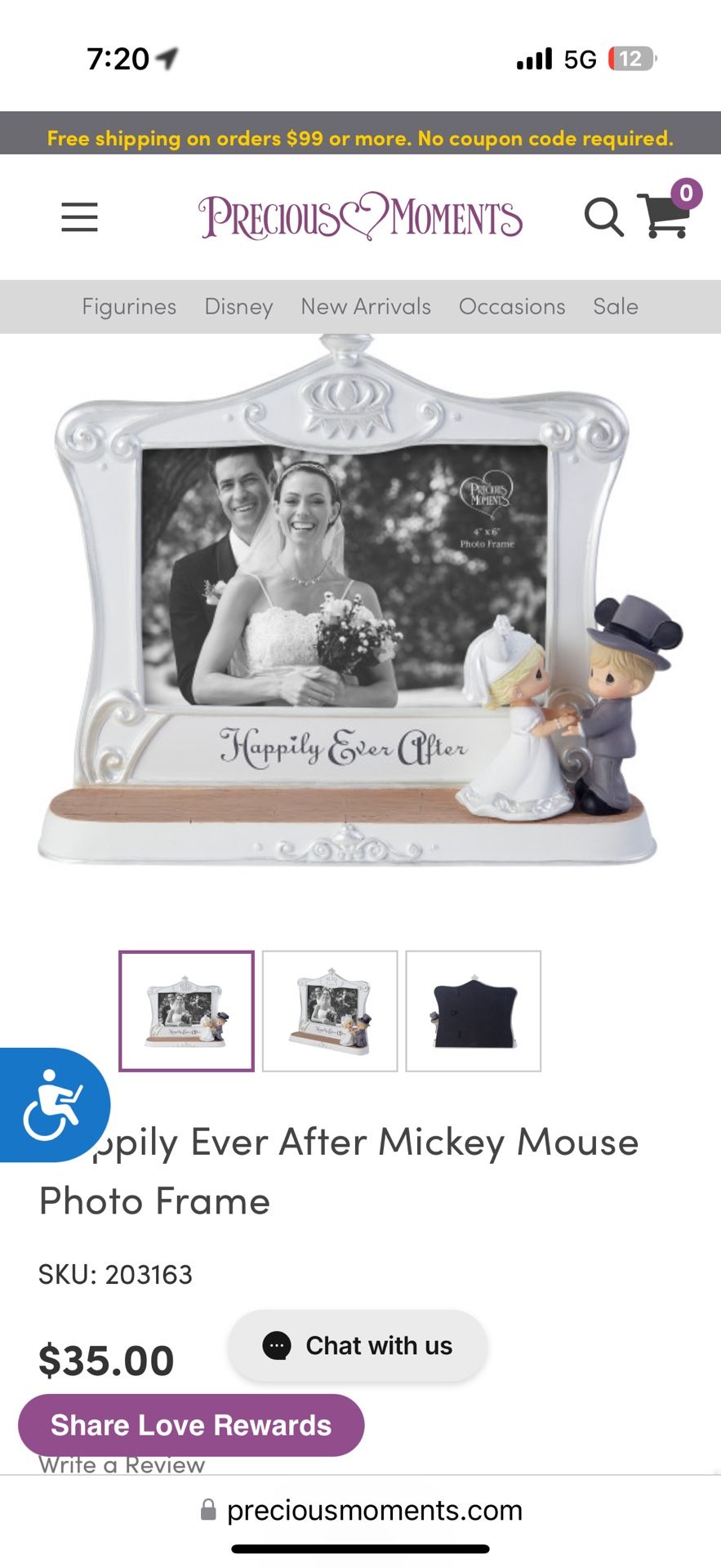 Precious Moments Wedding Frame