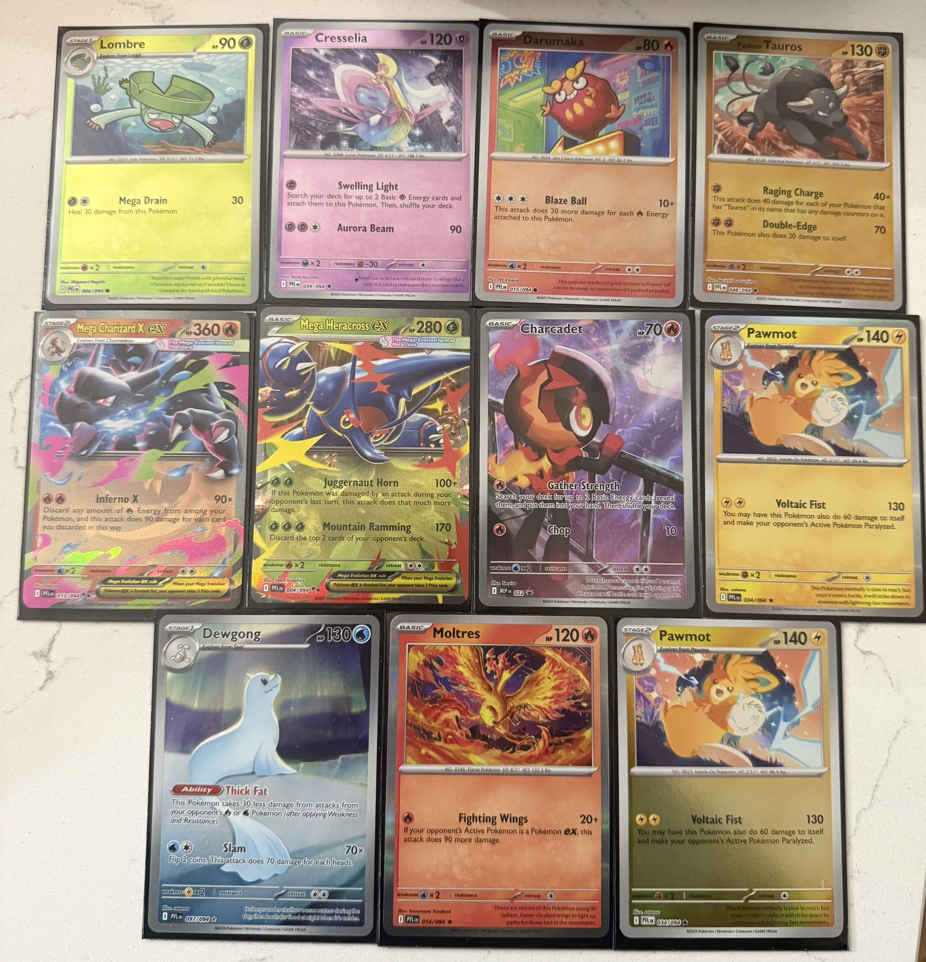 Pokémon Cards Mega Evolution Phantasmal Flames