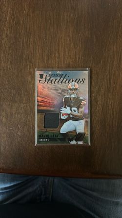 David Bell Browns Rookie Stallions Patch Card