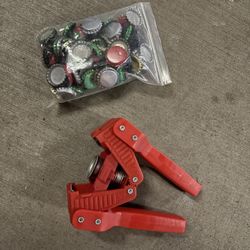 Beer Bottle Capper And Caps