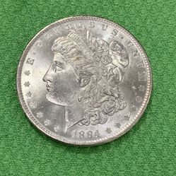 1884-O BU Morgan Silver Dollar 