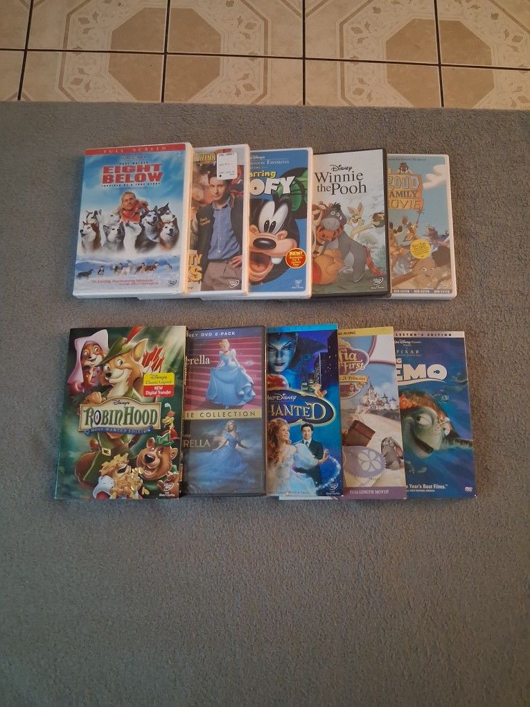 Lot Of 10 Disney DVDs