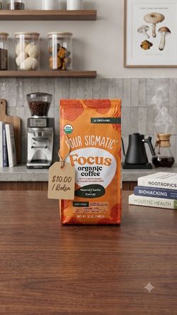 Four Sigmatic Focus Organic Ground Coffee 12oz