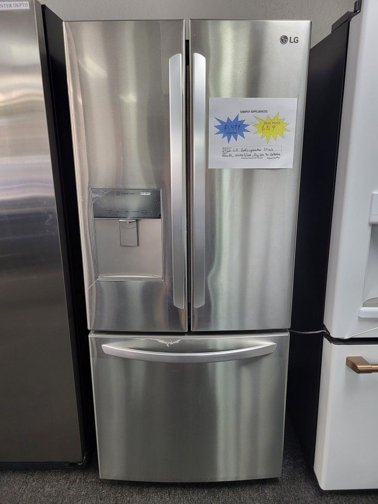 🇺🇲July 4th Sale! 2022 Like New LG 30-inch French Door Refrigerator-Warranty Included 